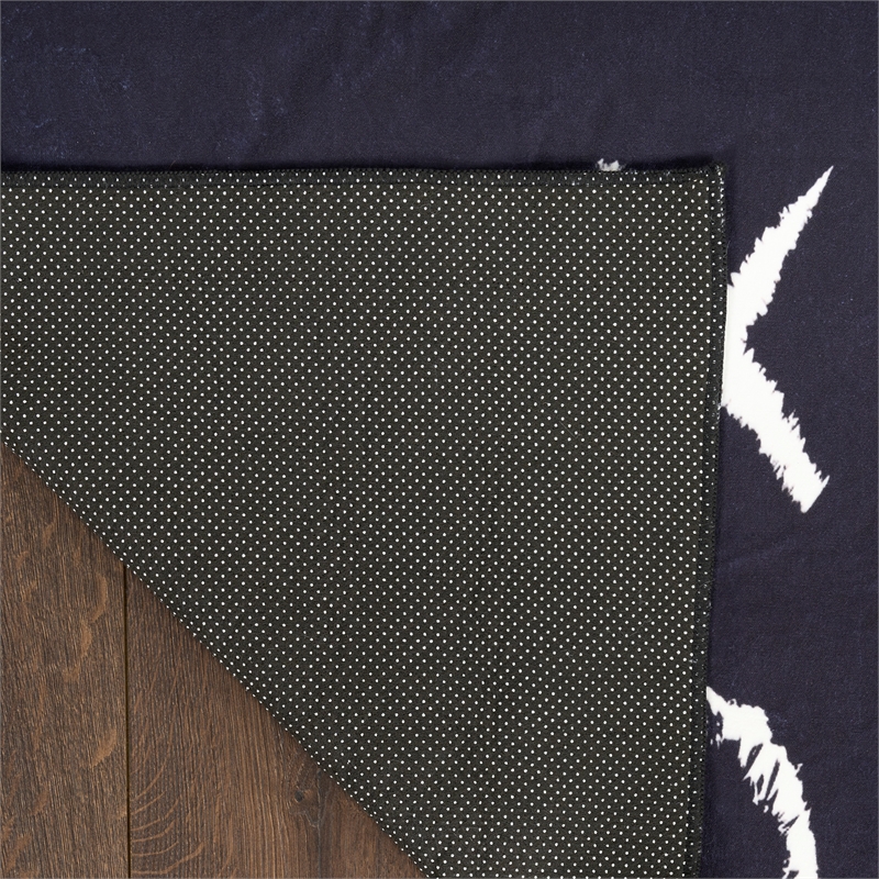 Nourison Imagination 4' x 5' Black Fabric Area Rug