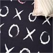 Nourison Imagination 4' x 5' Black Fabric Area Rug