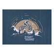 Nourison Imagination 4' x 6' Blue Fabric Area Rug