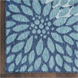 Nourison Garden Oasis 5' x 7' Navy Fabric Area Rug