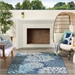 Nourison Garden Oasis 5' x 7' Navy Fabric Area Rug