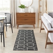 Nourison Horizon 6' Runner Black Fabric Area Rug