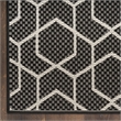 Nourison Horizon 4' x 6' Black Fabric Area Rug