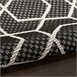 Nourison Horizon 4' x 6' Black Fabric Area Rug