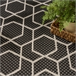 Nourison Horizon 4' x 6' Black Fabric Area Rug