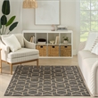 Nourison Horizon 4' x 6' Charcoal Fabric Area Rug