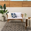 Nourison Horizon 4' x 6' Charcoal Fabric Area Rug