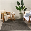 Nourison Horizon 5' x 7' Charcoal Fabric Area Rug
