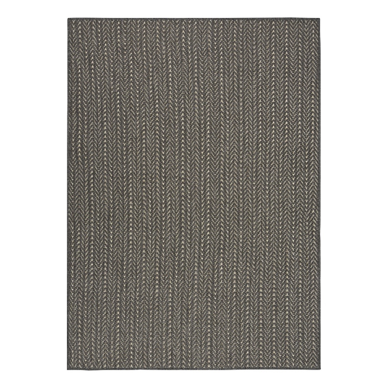 Nourison Horizon 5' x 7' Charcoal Fabric Area Rug