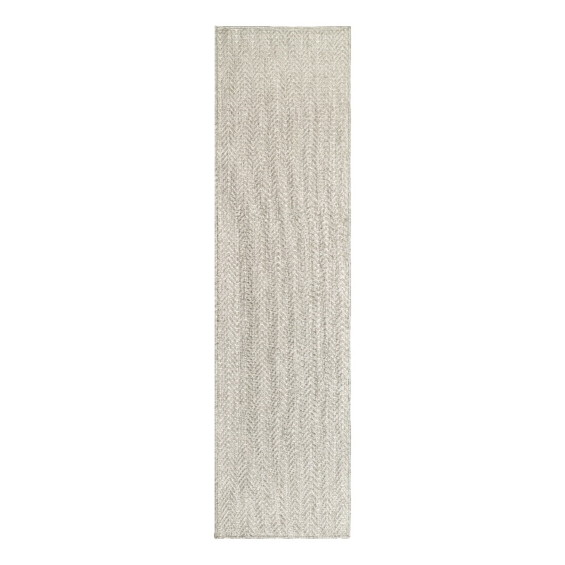 Nourison Horizon 8' Runner Gray Fabric Area Rug