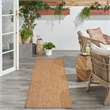 Nourison Horizon 8' Runner Natural Fabric Area Rug
