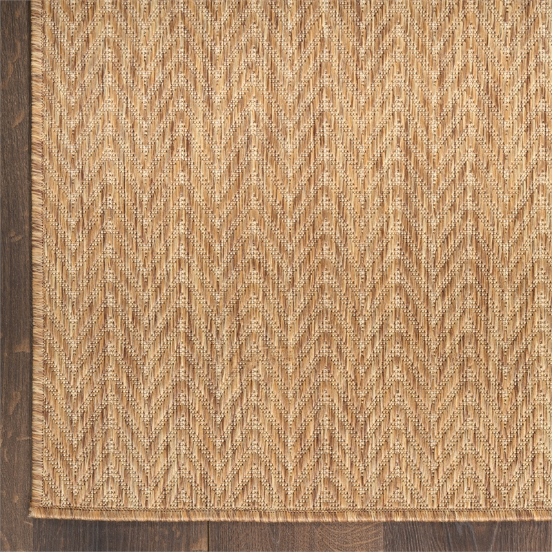 Nourison Horizon 4' x 6' Natural Fabric Area Rug