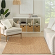 Nourison Horizon 4' x 6' Natural Fabric Area Rug
