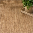 Nourison Horizon 4' x 6' Natural Fabric Area Rug