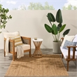 Nourison Horizon 4' x 6' Natural Fabric Area Rug