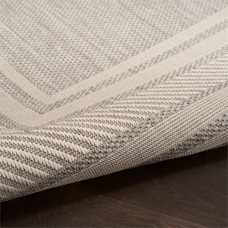 Nourison Horizon 8' Runner Gray Fabric Area Rug