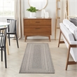 Nourison Horizon 8' Runner Gray Fabric Area Rug