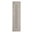 Nourison Horizon 8' Runner Gray Fabric Area Rug