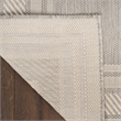 Nourison Horizon 5' x 7' Gray Fabric Area Rug