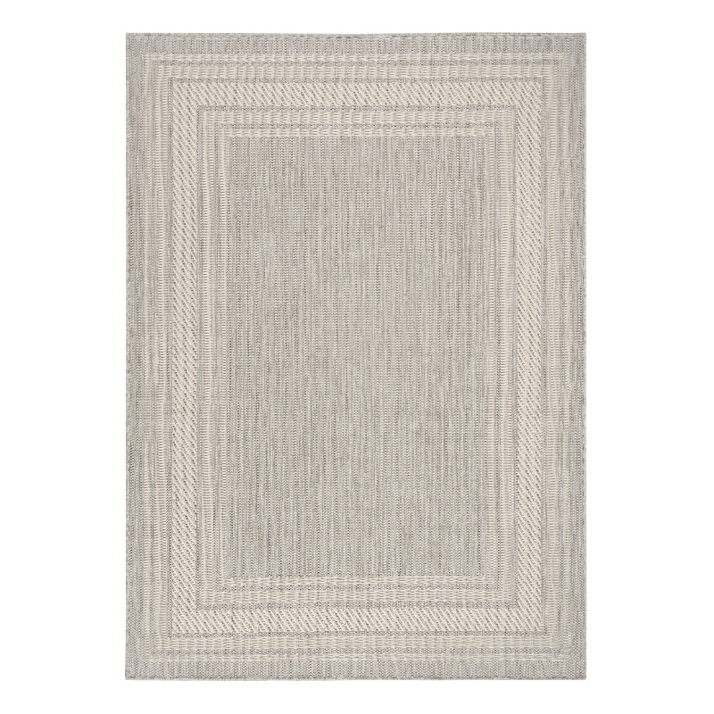 Nourison Horizon 5' x 7' Gray Fabric Area Rug