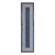 Nourison Horizon 6' Runner Navy Fabric Area Rug