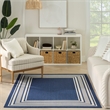 Nourison Horizon 5' x 7' Navy Fabric Area Rug