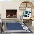 Nourison Horizon 5' x 7' Navy Fabric Area Rug