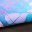 Nourison Imagination 4' x 6' Purple Fabric Area Rug