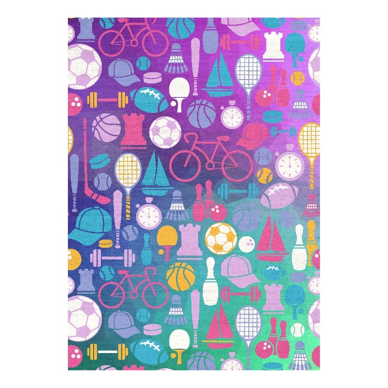 Nourison Imagination 4' x 6' Purple Fabric Area Rug