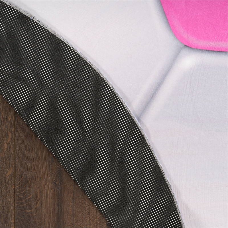 Nourison Imagination 5' x Round Pink Fabric Area Rug