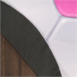 Nourison Imagination 5' x Round Pink Fabric Area Rug