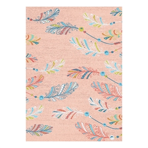 Nourison Imagination 5' x 7' Pink Multi-Color Fabric Area Rug