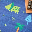 Nourison Imagination 4' x 6' Navy Multi-Color Fabric Area Rug