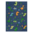 Nourison Imagination 4' x 6' Navy Multi-Color Fabric Area Rug