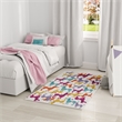 Nourison Imagination 4' x 6' Ivory Multi-Color Fabric Area Rug