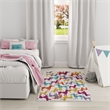 Nourison Imagination 4' x 6' Ivory Multi-Color Fabric Area Rug