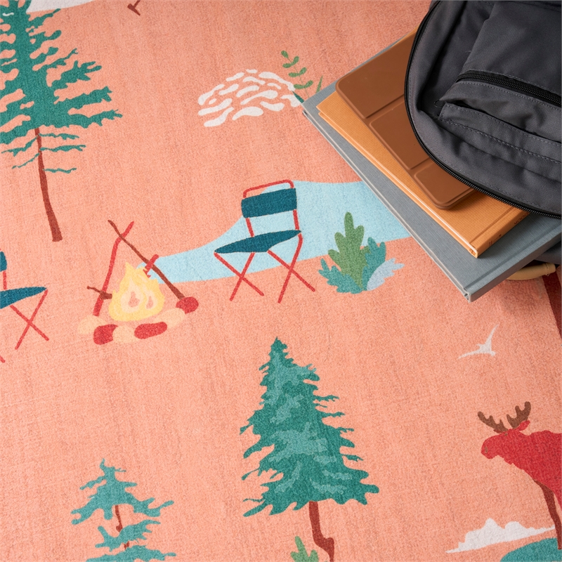 Nourison Imagination 4' x 6' Multi-Color Fabric Area Rug