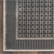 Nourison Nordic 6' Runner Black Taupe Fabric Area Rug