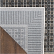 Nourison Nordic 6' Runner Black Taupe Fabric Area Rug