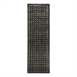 Nourison Nordic 6' Runner Black Taupe Fabric Area Rug