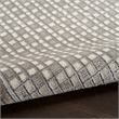 Nourison Nordic 4' x 6' Ivory Gray Fabric Area Rug