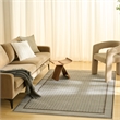 Nourison Nordic 4' x 6' Ivory Gray Fabric Area Rug