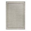 Nourison Nordic 4' x 6' Ivory Gray Fabric Area Rug