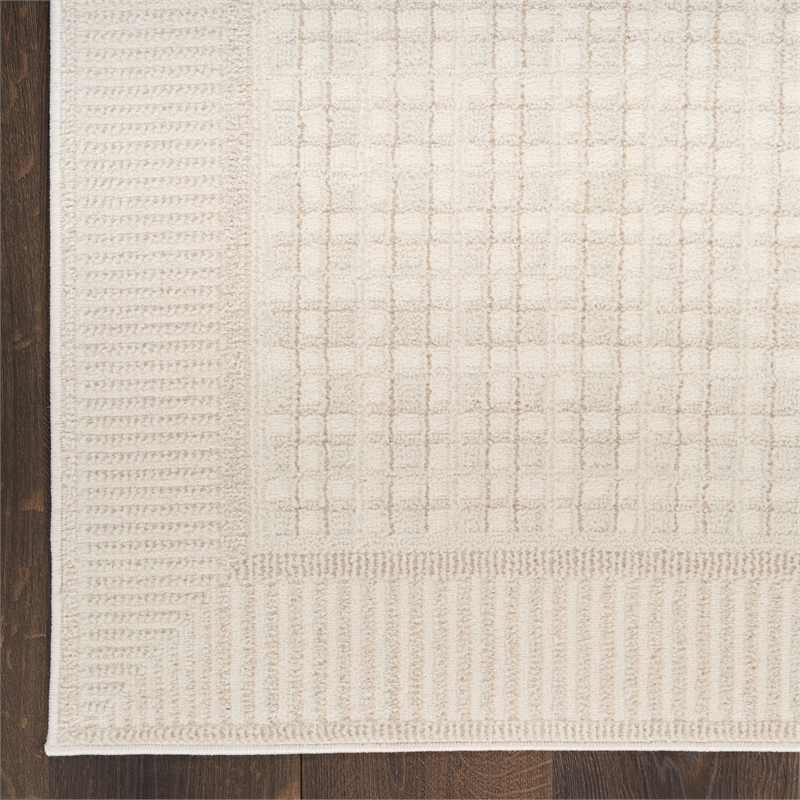 Nourison Nordic 4' x 6' Ivory  Fabric Area Rug