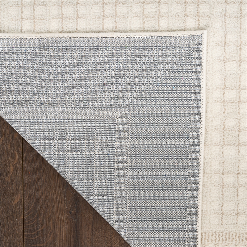 Nourison Nordic 4' x 6' Ivory  Fabric Area Rug