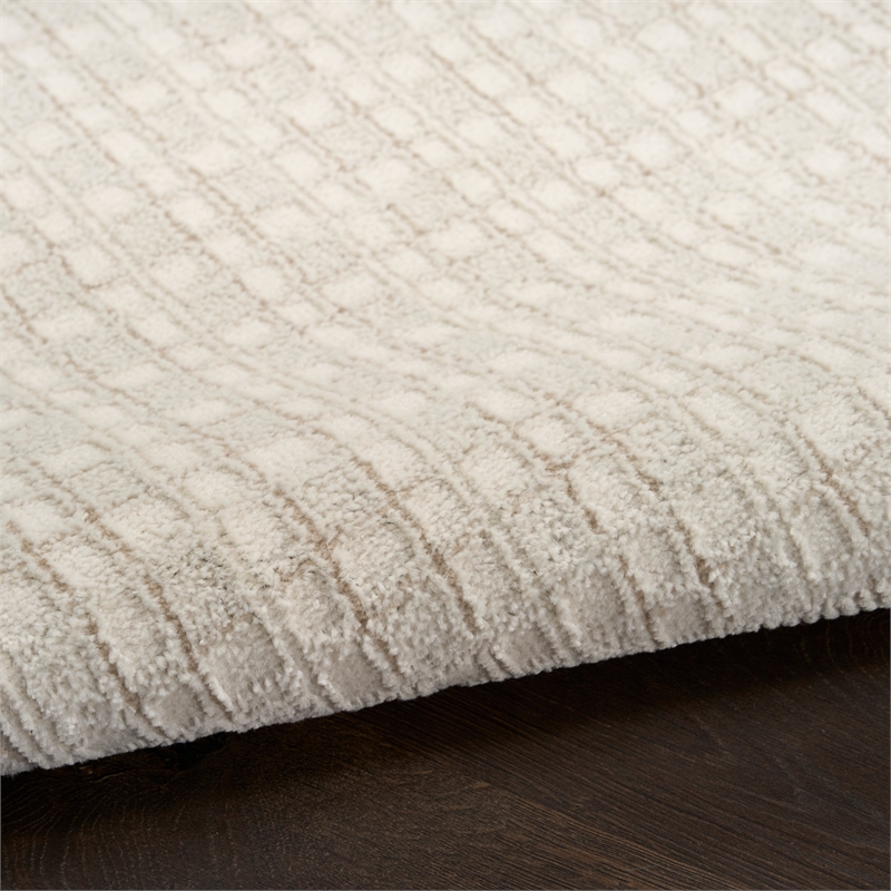 Nourison Nordic 4' x 6' Ivory  Fabric Area Rug
