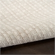 Nourison Nordic 4' x 6' Ivory  Fabric Area Rug