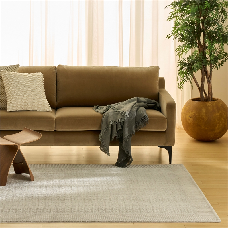 Nourison Nordic 4' x 6' Ivory  Fabric Area Rug