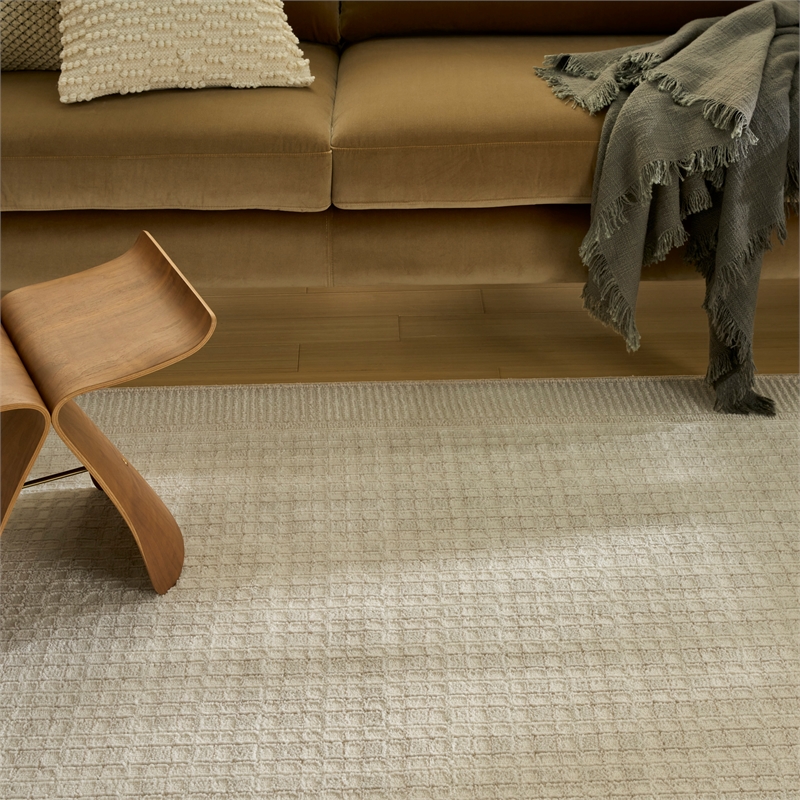 Nourison Nordic 4' x 6' Ivory  Fabric Area Rug