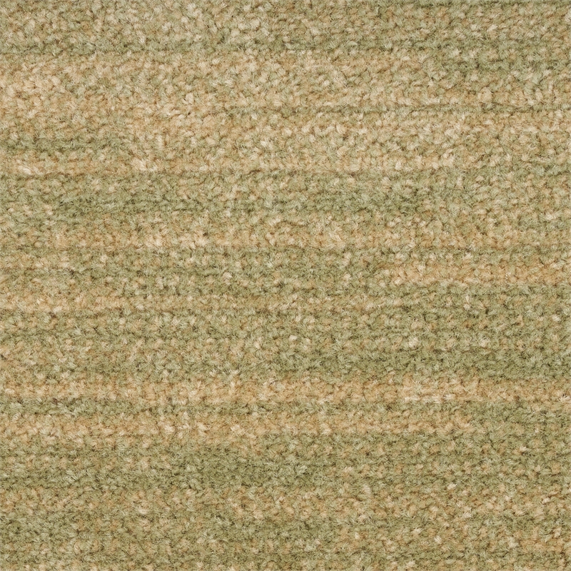 Nourison Essentials 8' Runner Green Gold Fabric Area Rug